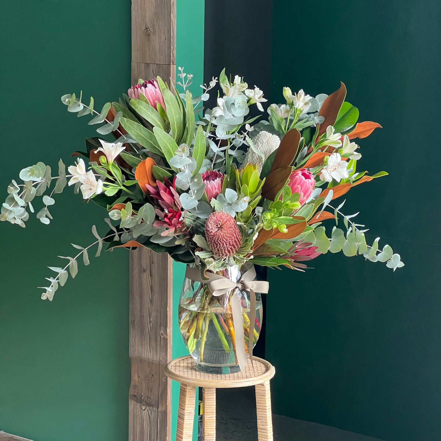 Native Flower Arrangement in Large Vase