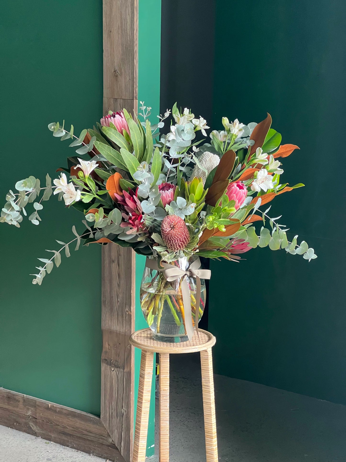 Native Flower Arrangement in Large Vase